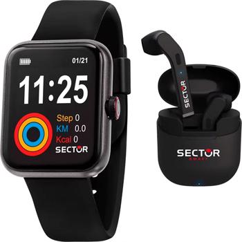 Sector Smartwatch Plastik Digital Herre ur, model R3251282004